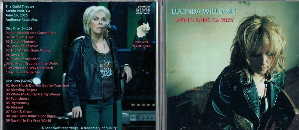 Lucinda Williams - Menlo Park ca 2026  2-cd import, Cd's en Dvd's, Singer-songwriter, Ophalen of Verzenden, Live-album, Inclusief doosje