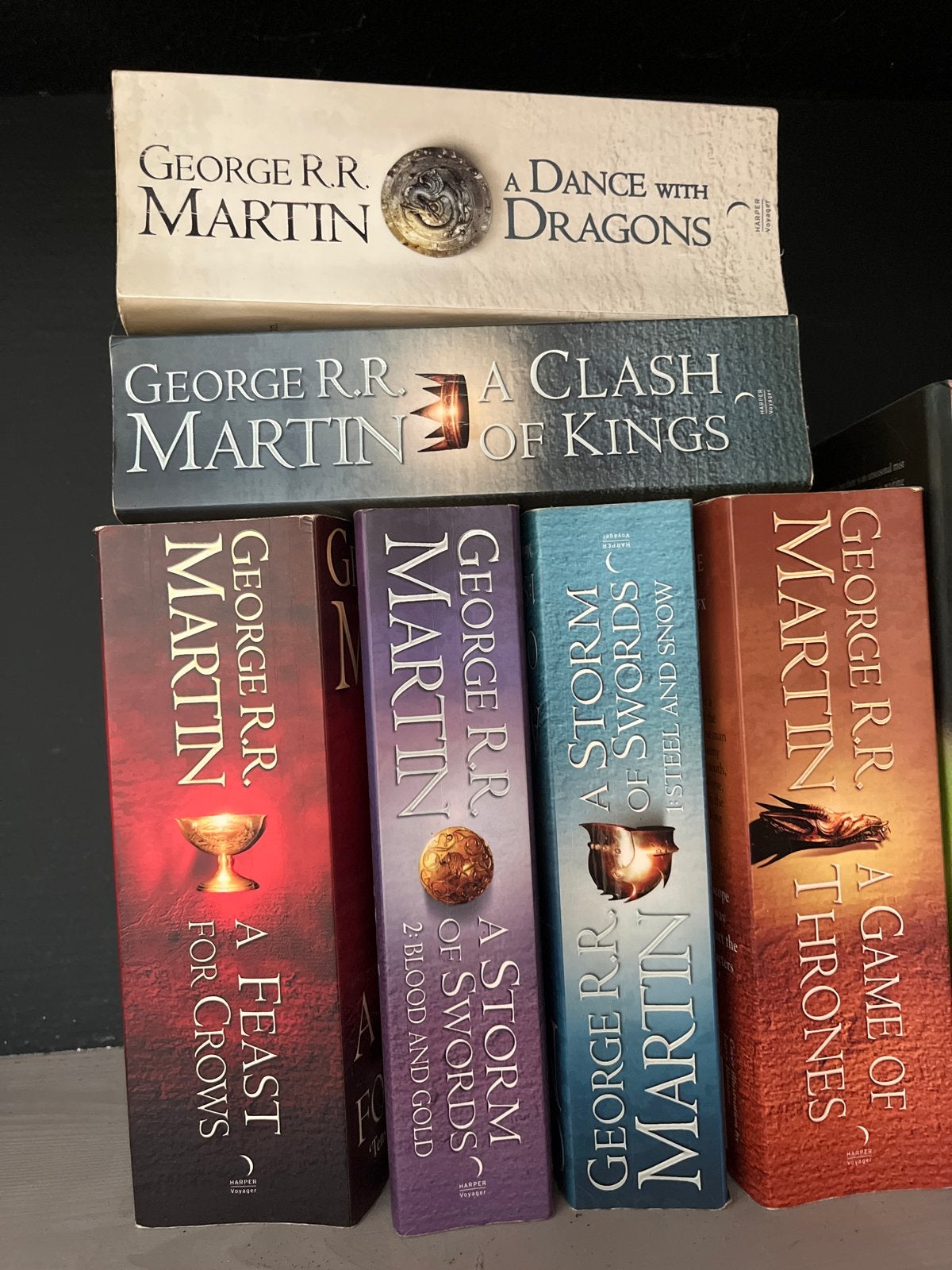 Game of Thrones boekenreeks - George R.R. Martin, Ophalen of Verzenden, Gelezen