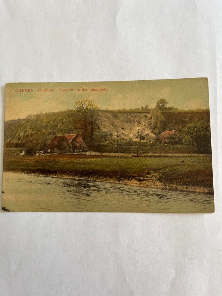 Oude Ansichtkaart Rhenen (Grebbe): Gezicht op den Zandberg, Ophalen of Verzenden, Voor 1920, Gelopen, Gelderland