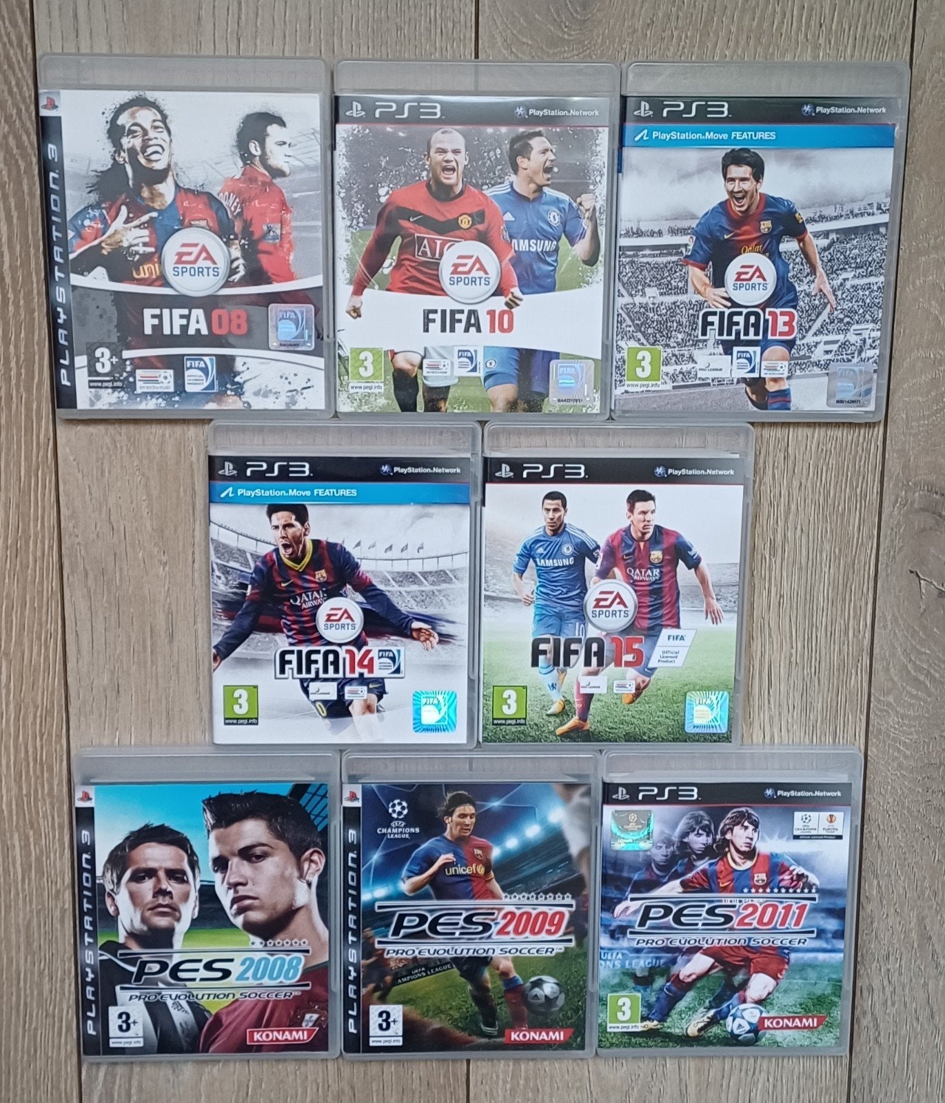 PS3 voetbal bundel 8 games - FIFA & PES, Gebruikt, Ophalen of Verzenden, Sport, 3 spelers of meer