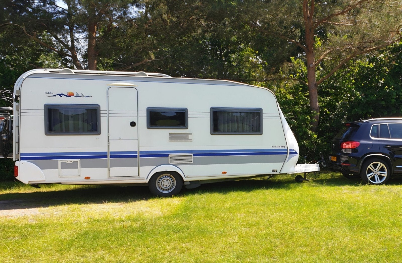 Hobby De Luxe Easy 495 UK stapelbed, Koelkast, Hobby, Particulier, 4 tot 5 meter