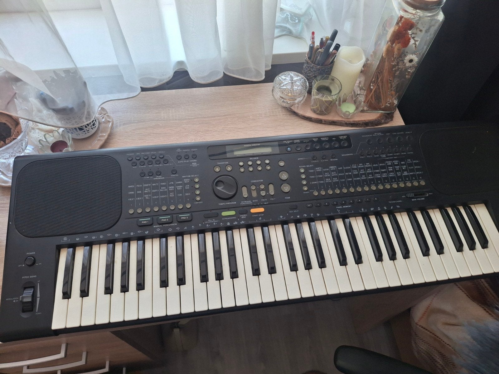 Technics KN800 PCM Keyboard met standaard en kabel, Muziek en Instrumenten, Keyboards, 61 toetsen, Met standaard, Ophalen of Verzenden