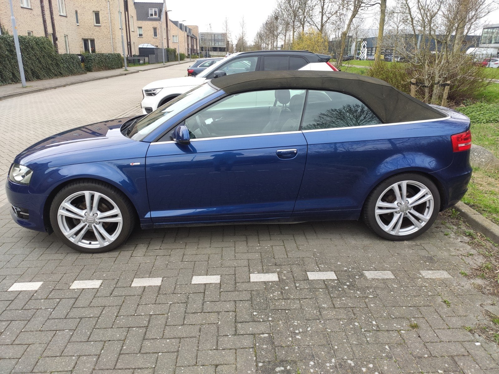 Audi A3 1.2 Tfsi 77KW Cabriolet 2011 Blauw S Line, Auto's, Audi, Voorwielaandrijving, 4 cilinders, Cabriolet, Leder en Stof