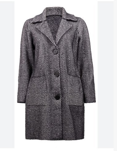 Joseph Ribkoff chique vlot gekleurde winterjas mt L