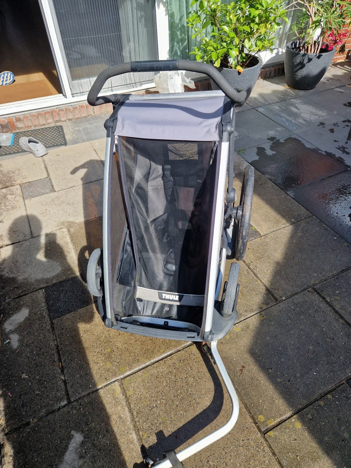 Thule Chariot Kinderkar/Fietskar met koppelstuk, Fietsen en Brommers, Fietsaccessoires | Aanhangers en Karren, Ophalen, Zo goed als nieuw