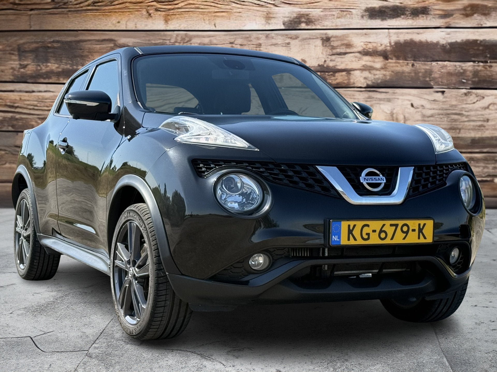 Nissan Juke 1.2 DIG-T S/S Tekna ECC | Camera | NL Auto | NAP, Auto's, Nissan, Voorwielaandrijving, 116 pk, Zwart, Bedrijf