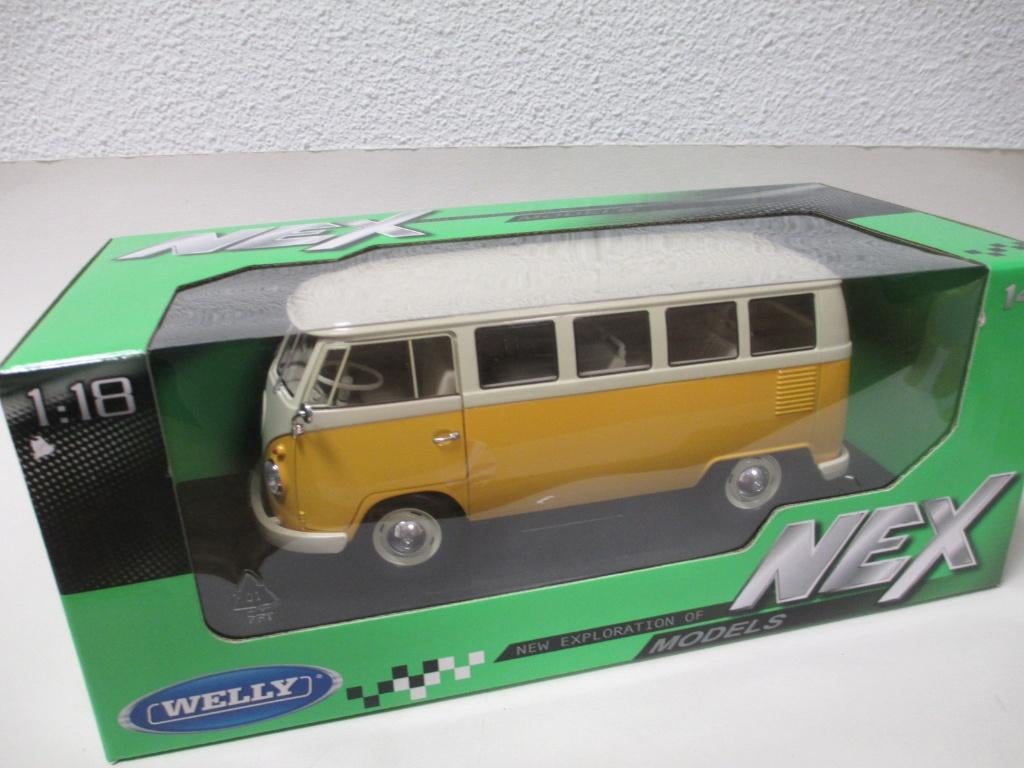 Volkswagen T1 Bus 1/18 Welly 39€, Hobby en Vrije tijd, Modelauto's | 1:18, Ophalen of Verzenden, Nieuw, Auto, Welly