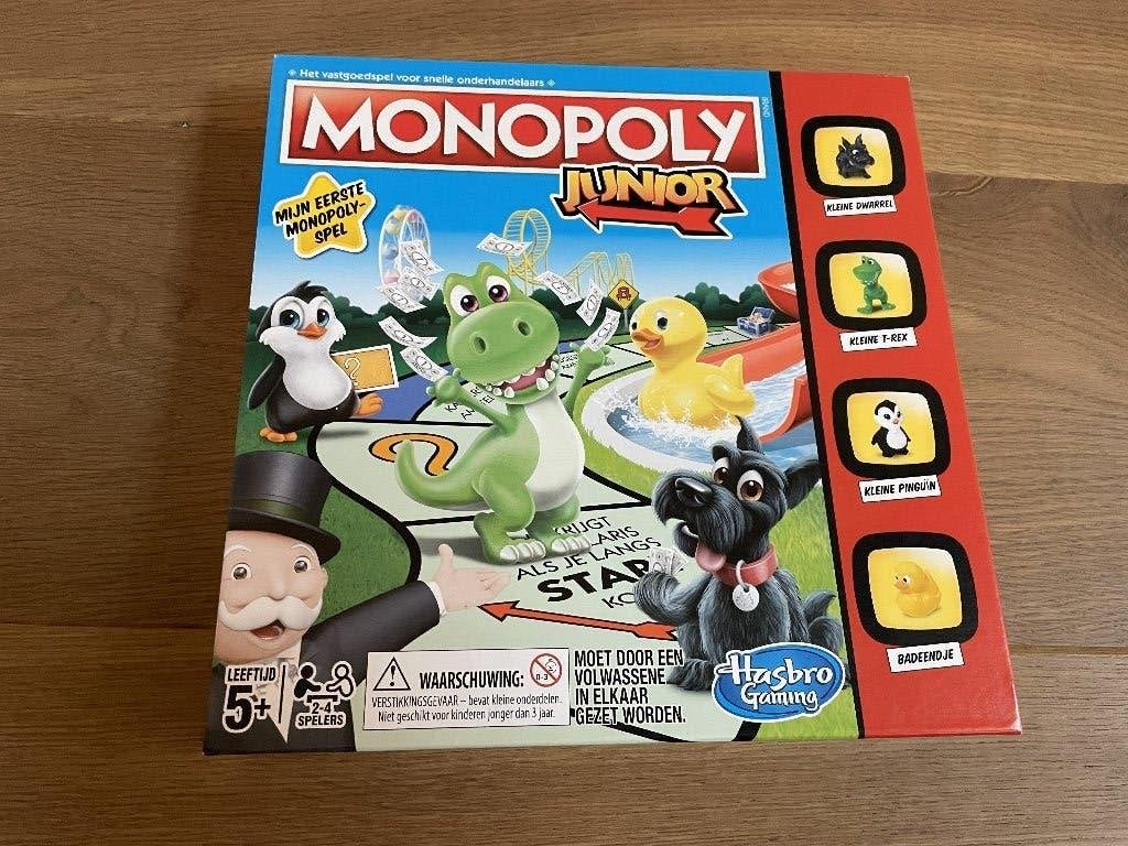 Monopoly junior, Hobby en Vrije tijd, Drie of vier spelers, Ophalen, Zo goed als nieuw, Hasbro