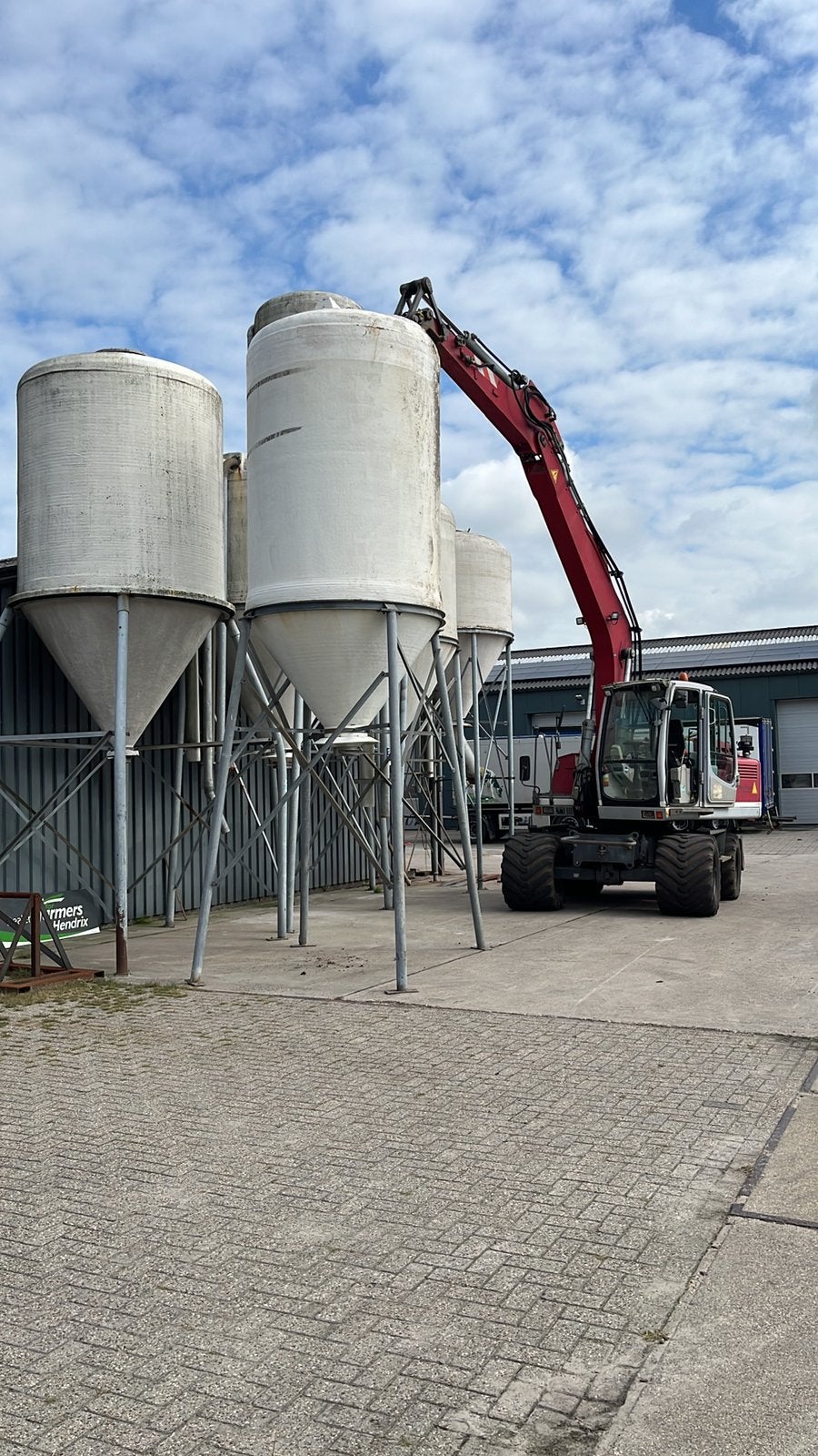 Kunstmestsilo /Voersilo / Opslagsilo, Ophalen, Veehouderij, Voertechniek