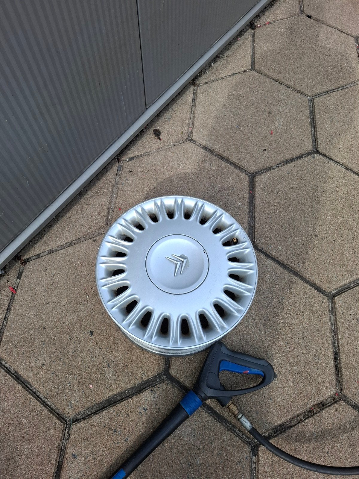 Citroën C5 Velg (krom) en een rechte, Ophalen of Verzenden, Gebruikt, Citroën