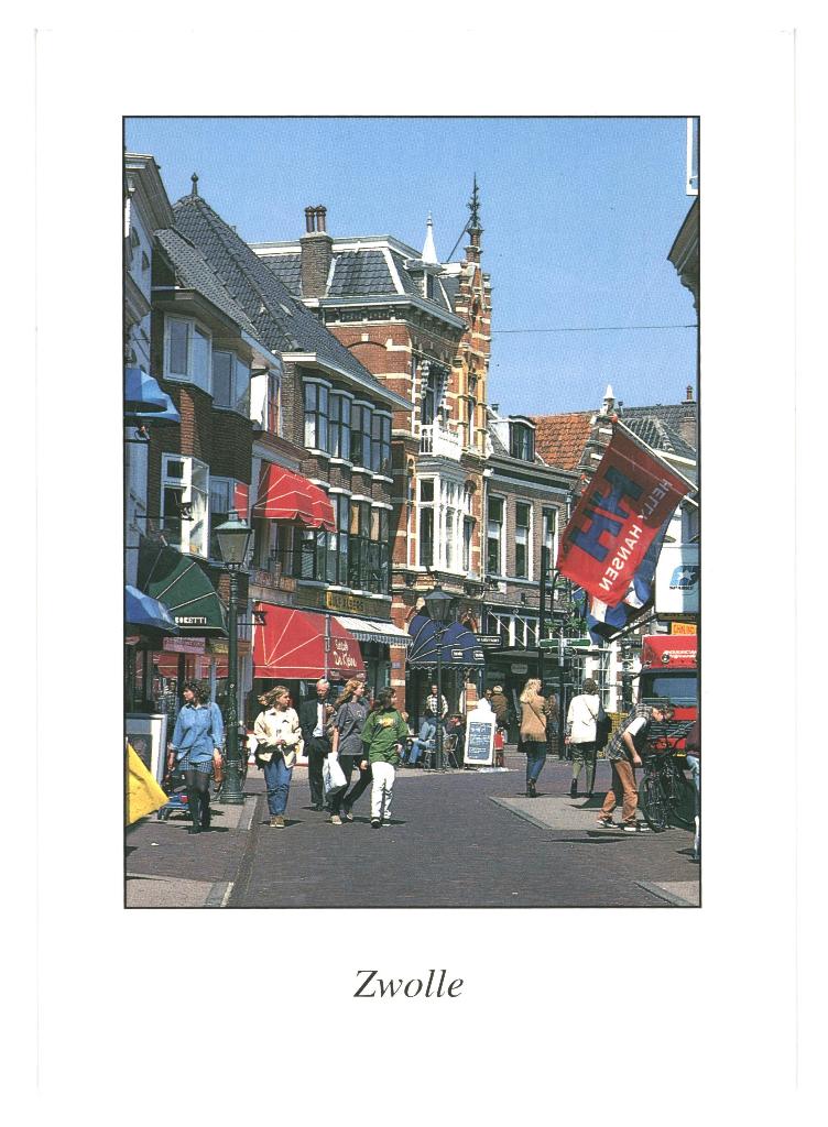 988100 Zwolle Luttekestraat _Gelopen met mooie zegel, Ophalen of Verzenden, 1980 tot heden, Gelopen, Overijssel