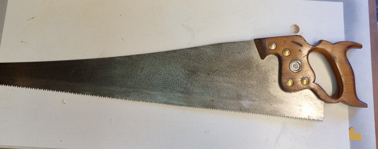 Antieke Disston Handzaag - Vintage Gereedschap, Ophalen of Verzenden
