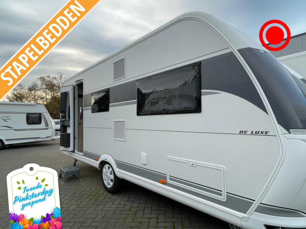 Hobby De Luxe 540 KMFE Model 2026!, Caravans en Kamperen, Caravans, Bedrijf, tot en met 6, Treinzit, Hobby, Dwars-stapelbed, Frans bed