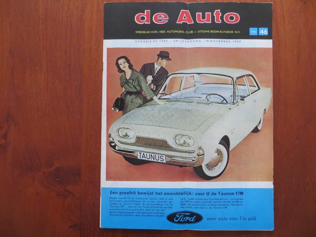 De Auto 46 1962 Simca 1000 (test), Studebaker Avanti, Ophalen of Verzenden, Zo goed als nieuw, Overige merken