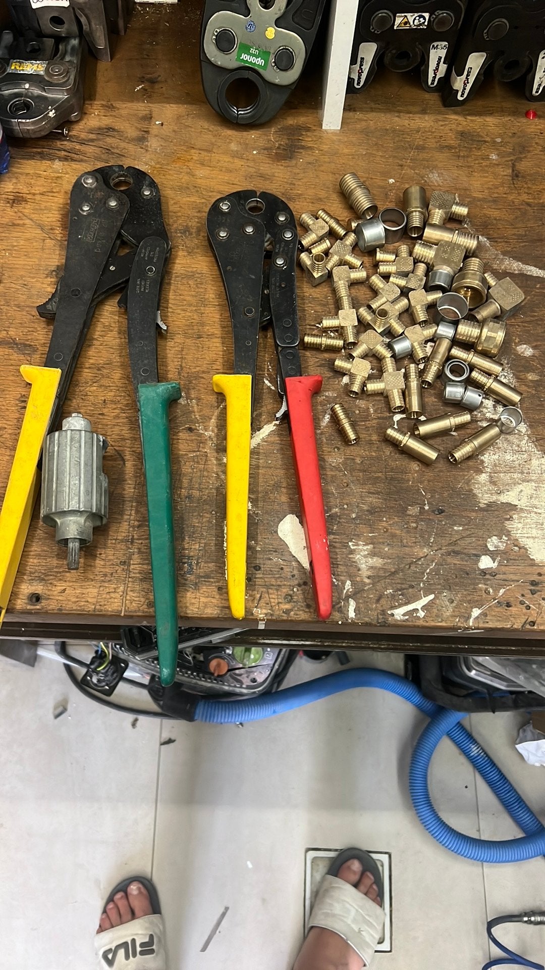 Perstang viega  set 16 en 20 mm inc koppelingen, Ophalen of Verzenden, Zo goed als nieuw