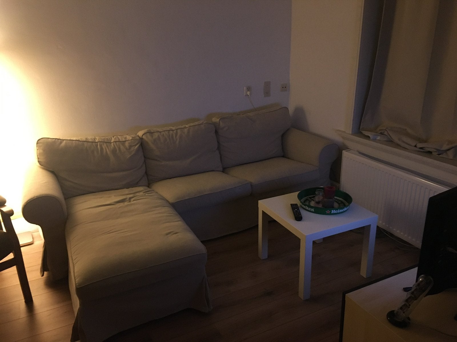 Ikea ektorp 3-zits bank met lounge - Gratis, Ophalen, Gebruikt, 100 tot 125 cm, Driepersoons