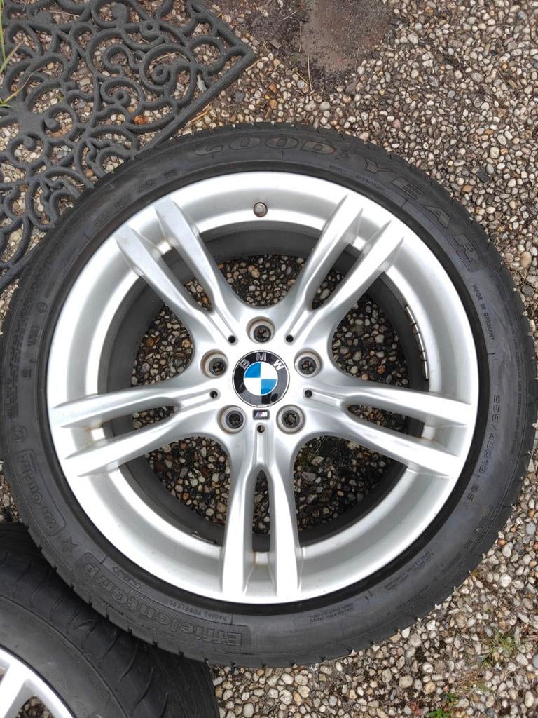 BMW 3 serie 18" Style 400M velgen breedset tpms, Ophalen, 18 inch, Gebruikt, 255 mm