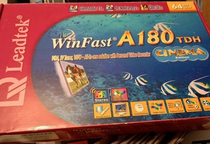 Leaktek Winfast A180 GeForce 4 MX 440 AGP ViVo NoS, Nieuw, Ophalen of Verzenden, GDDR2, AGP