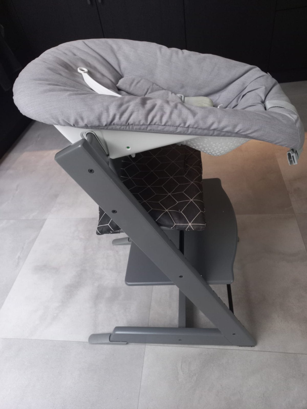 New born set stokke voor de triptrap stoel, Wipstoel, Met gordel(s) of riempje(s), Zo goed als nieuw, Ophalen