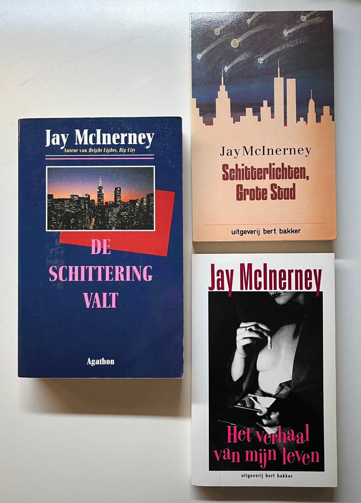 Jay McInerney 3 boeken, Ophalen of Verzenden, Zo goed als nieuw