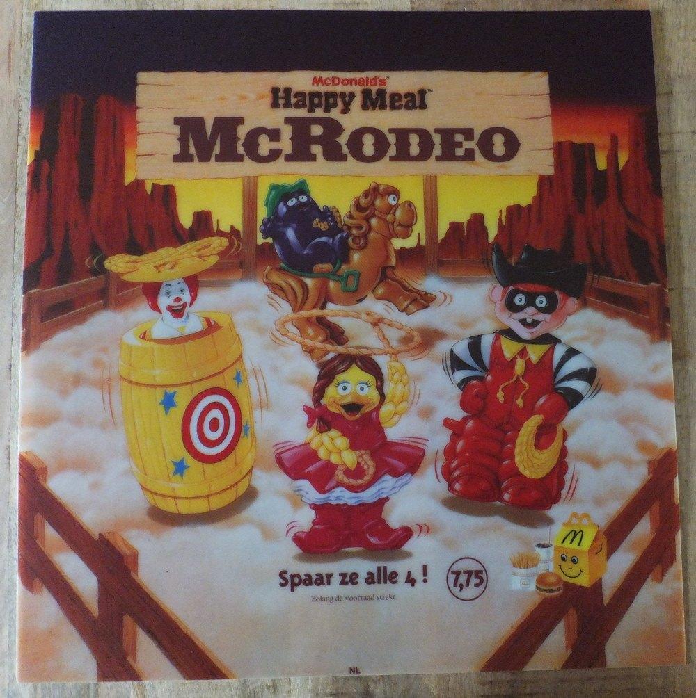 McDonald's - McRodeo - Translite Sign, Verzamelen, Merken en Reclamevoorwerpen, Ophalen, Zo goed als nieuw, Reclamebord