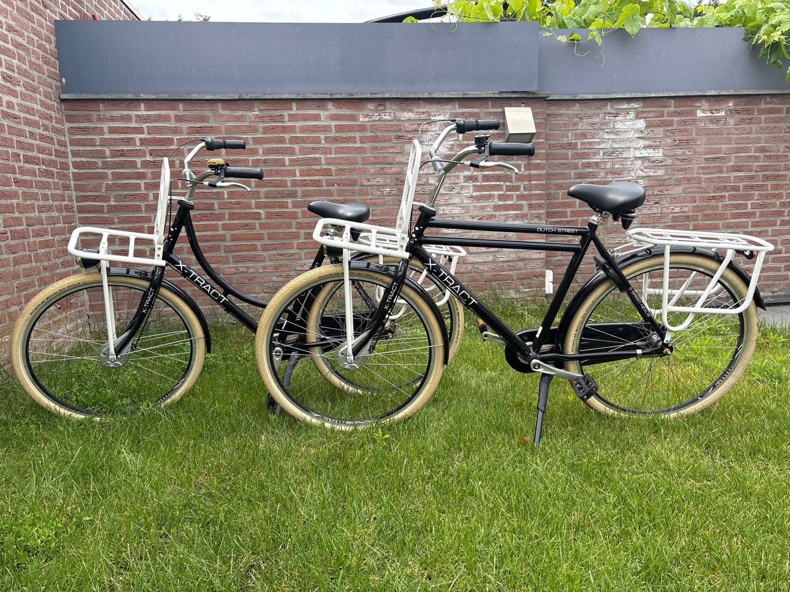 2x X-Tract Dutch Street Dames- en herenfiets met voordrager, Versnellingen, Trommelrem, Ophalen, Overige merken