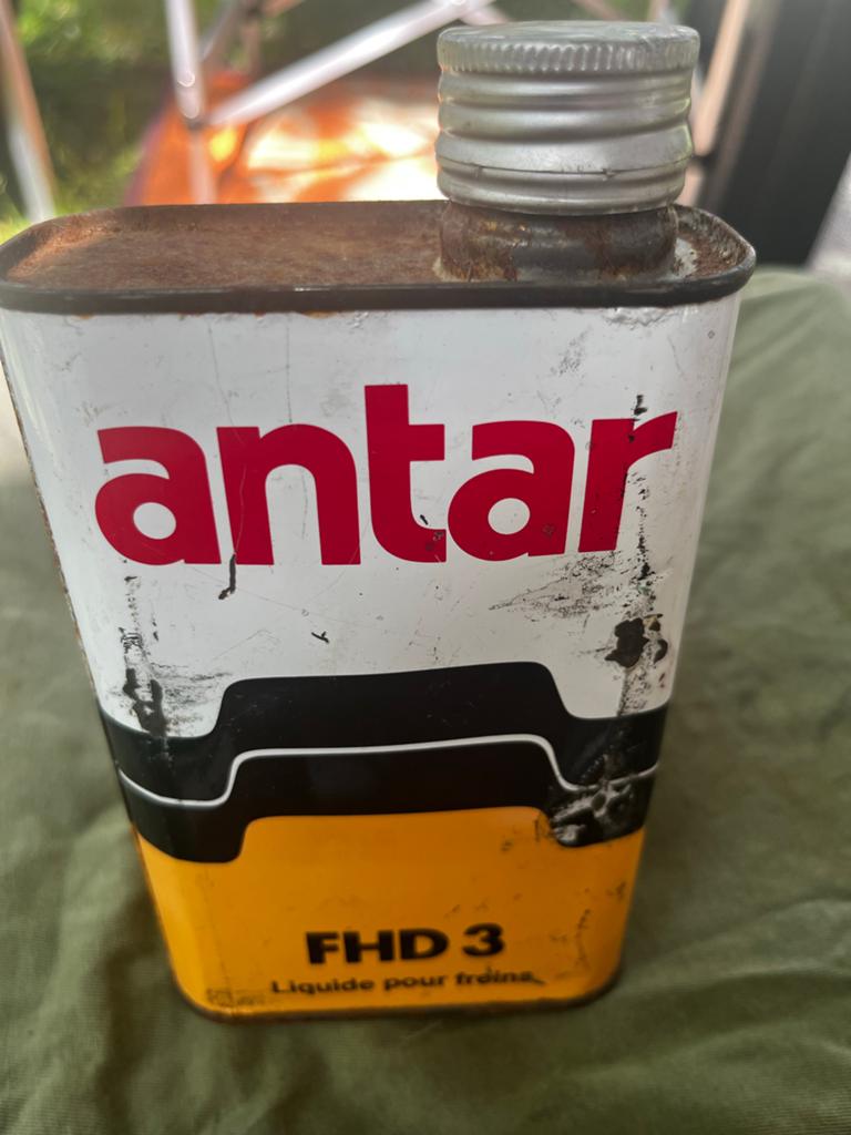 Vintage Antar Olieblik - Leeg 0,5 Liter Blik, Verzamelen, Blikken, Ophalen of Verzenden