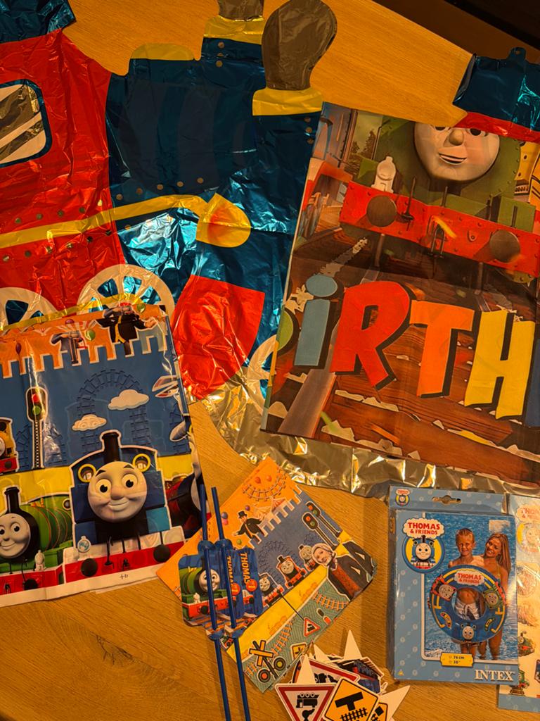 Thomas de Trein Feestpakket - Compleet voor een kinderfeestj, Ophalen of Verzenden, Zo goed als nieuw, Jongen
