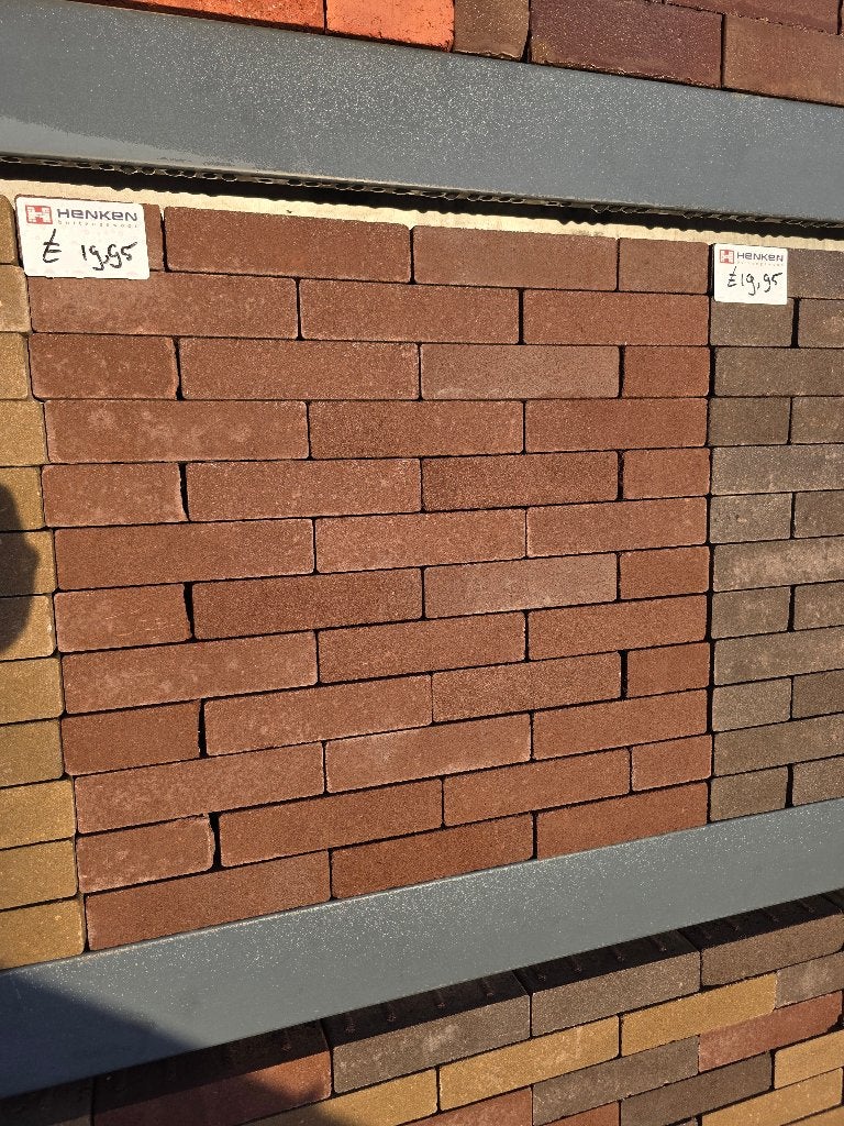 Rode betonklinkers waalformaat – partij van 240 m², Tuin en Terras, Klinkers, Nieuw, Ophalen of Verzenden, 10 m² of meer