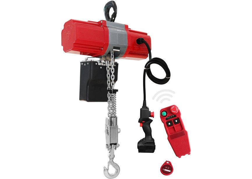 Batterij kettingtakel 990 kg, hefhoogte 6 m + 4 Ah accu, Ophalen, Nieuw