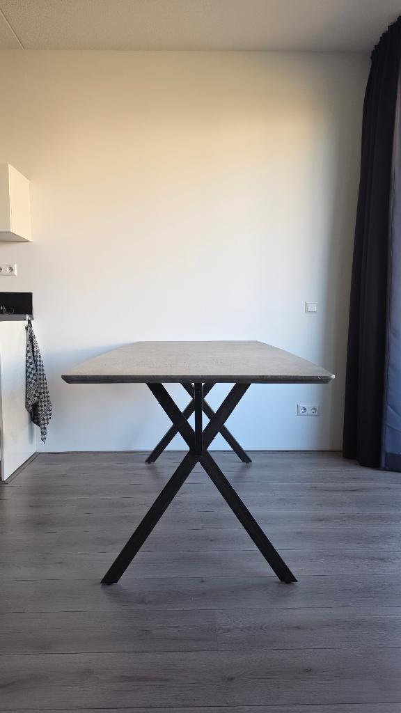 Eettafel, Ophalen, 50 tot 100 cm, Zo goed als nieuw, 150 tot 200 cm