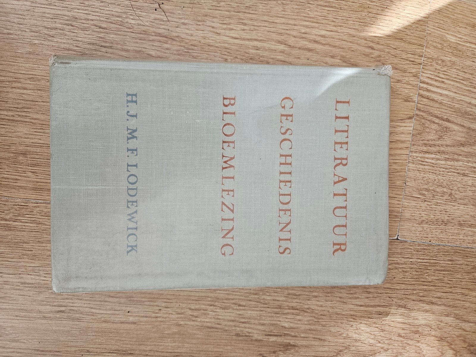 Literatuur Geschiedenis Bloemlezing - H.J.M.F. Lodewick, Boeken, Ophalen of Verzenden, Gelezen, H.J.M.F. Lodewick, Nederland