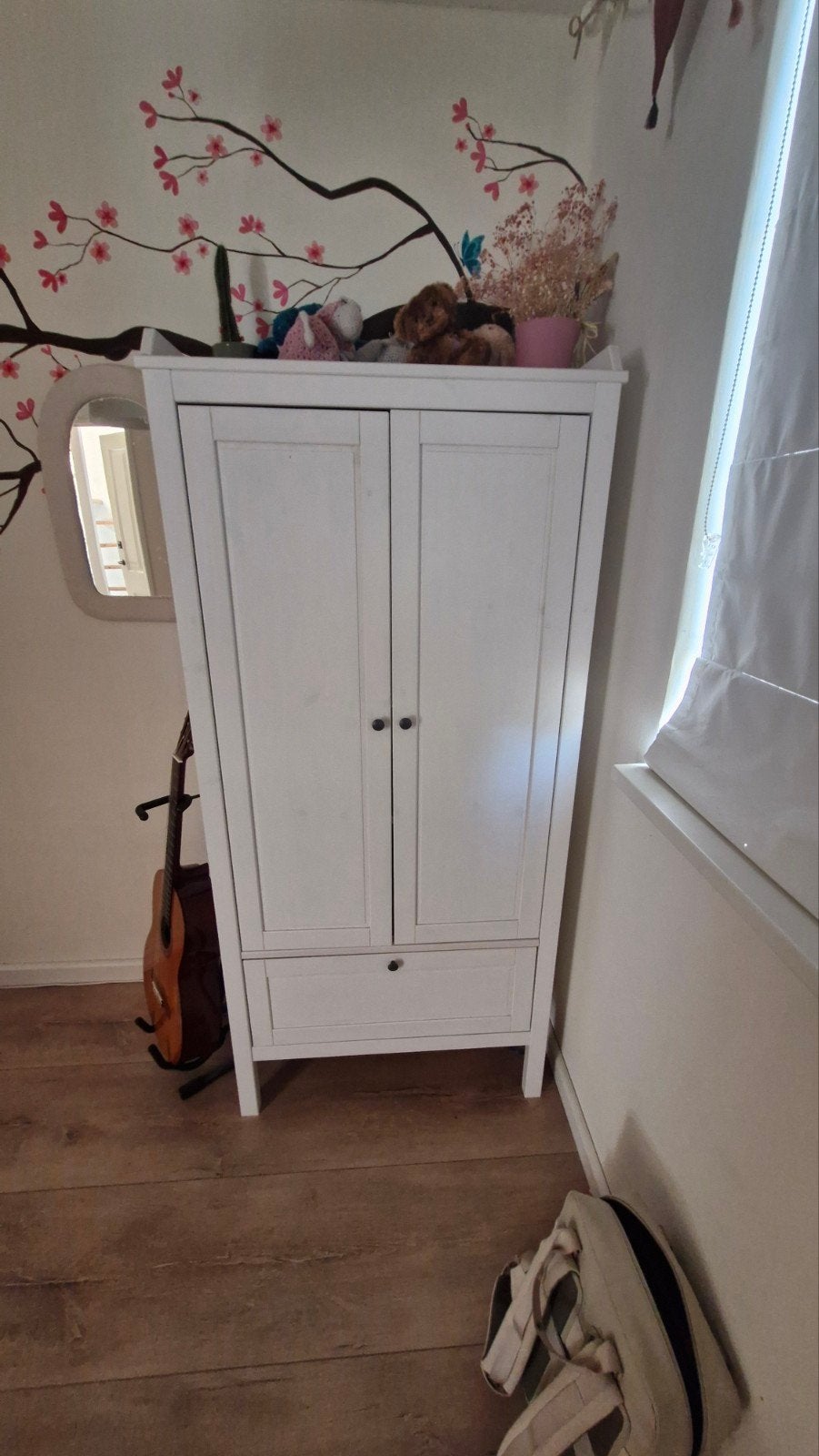 Ikea Sundvik kledingkast wit 80x50x171 cm met extra planken, Ophalen, Met deur(en), Gebruikt, 50 tot 100 cm