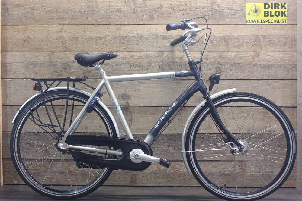 Gazelle Xanta herenfiets 3v H57 blauw/grijs + 3 mnd garantie, Fietsen en Brommers, Fietsen | Heren | Herenfietsen, Niet ingevuld