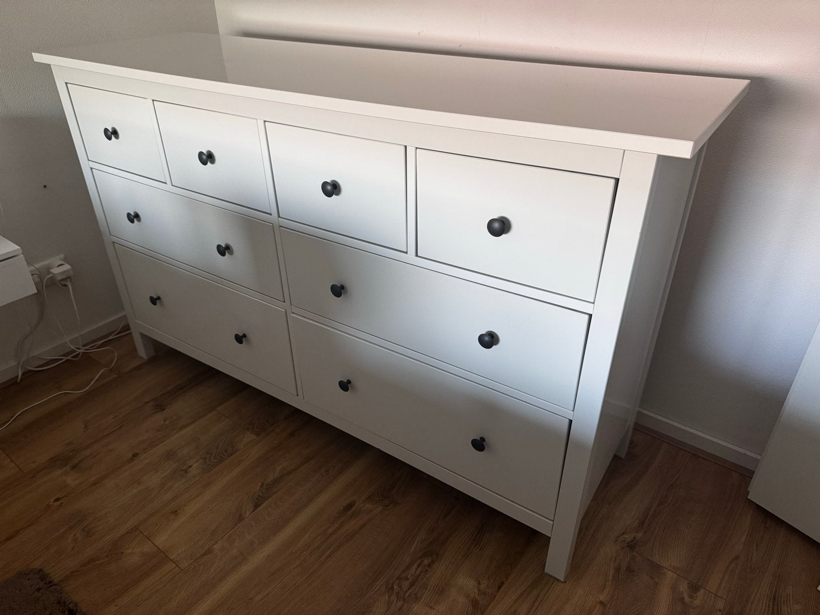 Ikea Hemnes dressoirkast met 8 lades - Wit, Ophalen, Gebruikt, 150 tot 200 cm, Met lade(s)