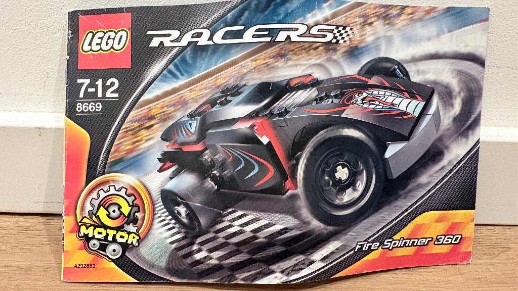 Lego Racers 8669 Fire Spinner 360 race auto, Ophalen of Verzenden, Gebruikt, Complete set, Lego