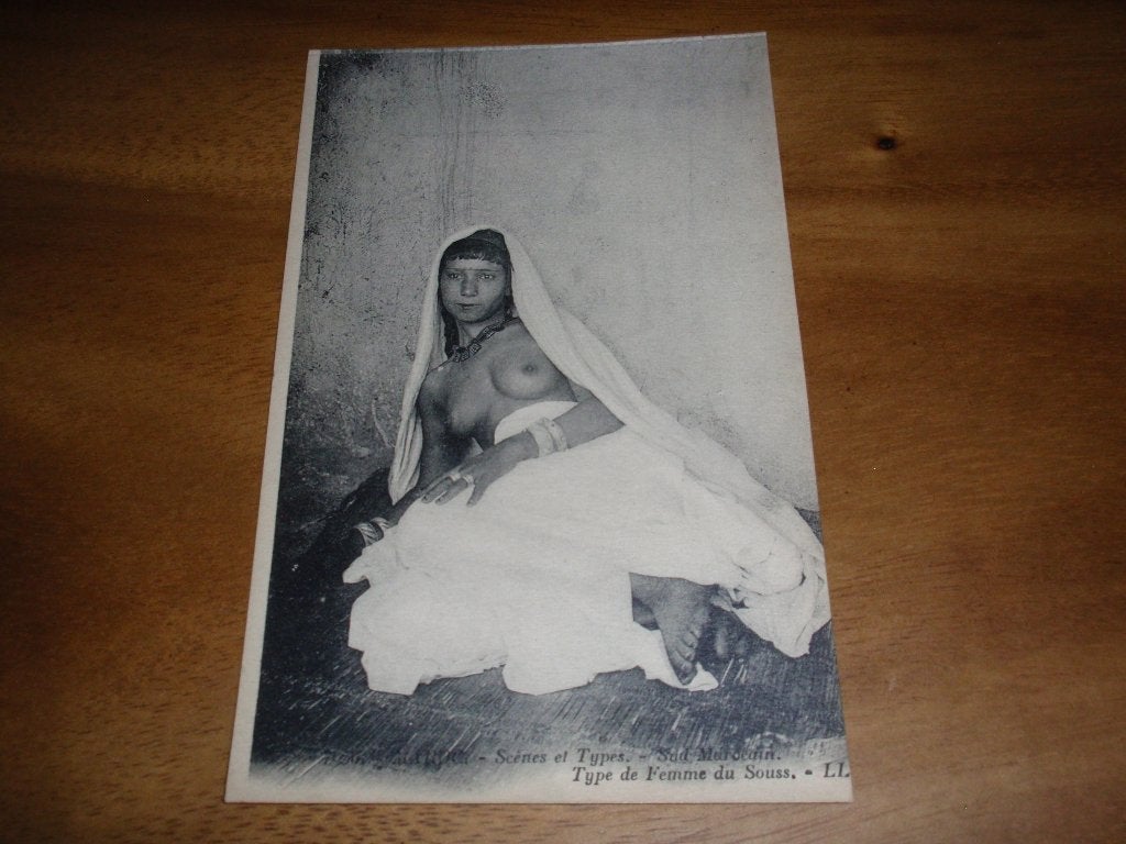 Femme Souss Scenes et Types Marokko Naakt Etnografie Vrouw, Verzenden, Voor 1920, Ongelopen, Cultuur en Media
