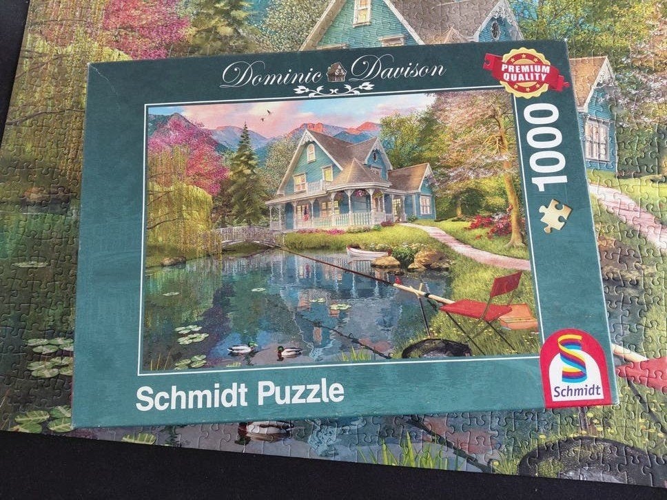 leuke puzzel Schmidt 1000 stukjes, Ophalen, 500 t/m 1500 stukjes, Gebruikt, Legpuzzel