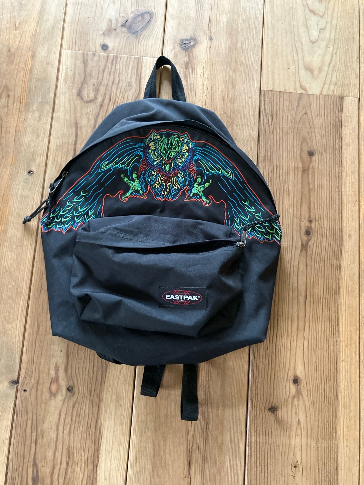 Eastpak rugzak met uil print, Ophalen of Verzenden, Gebruikt, 25 tot 40 cm, Eastpak