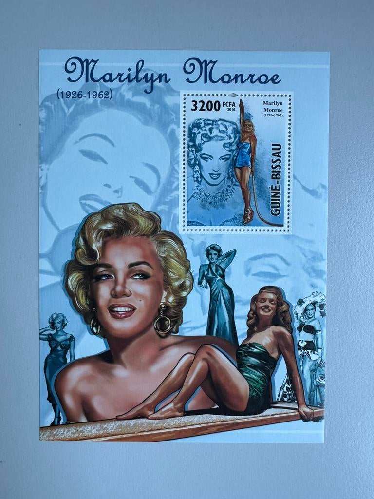 Guinee Bissau blok Marilyn Monroe, Postzegels en Munten, Ophalen of Verzenden, Postfris