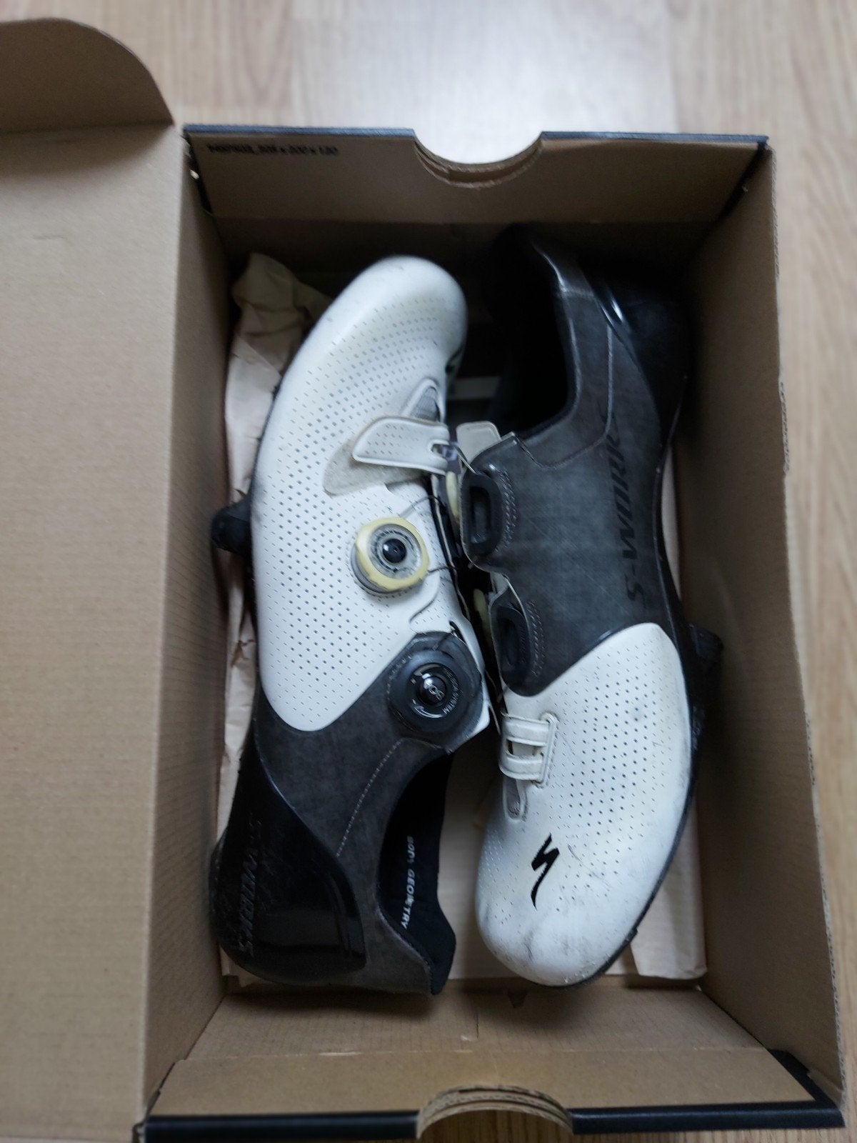 S-Work 6 RD narrow, witte wielrenschoenen. Maat 44.
Met extr, Ophalen of Verzenden, Gebruikt, Schoenen