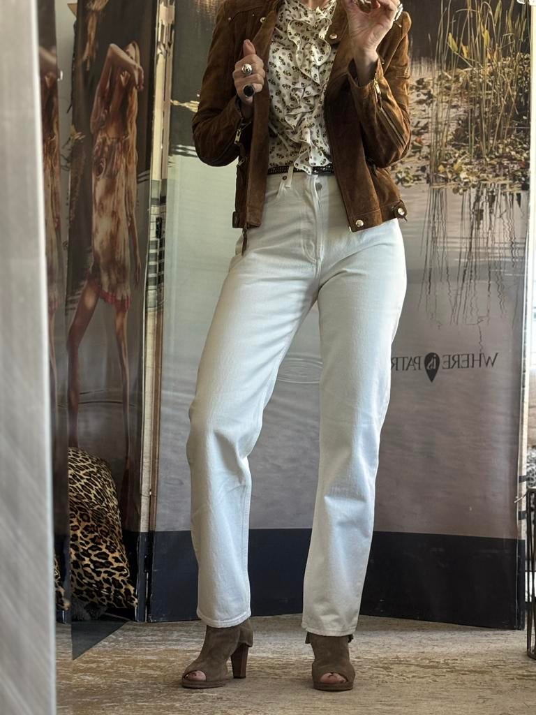 Suede jas pucture perfect, Ophalen of Verzenden, Nieuw, Maat 38/40 (M), Bruin