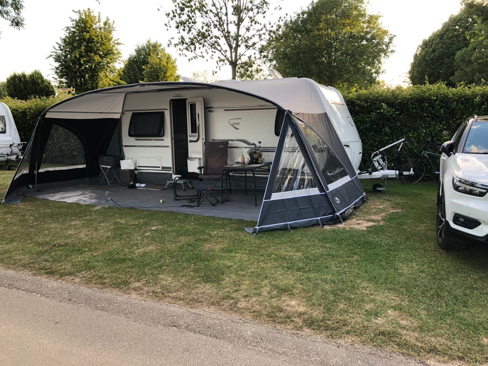 Luifel mt 14  975-1000  cm jaartal 2022 Dorema Mondial, Caravans en Kamperen, Voortenten en Luifels, Ophalen, Zo goed als nieuw