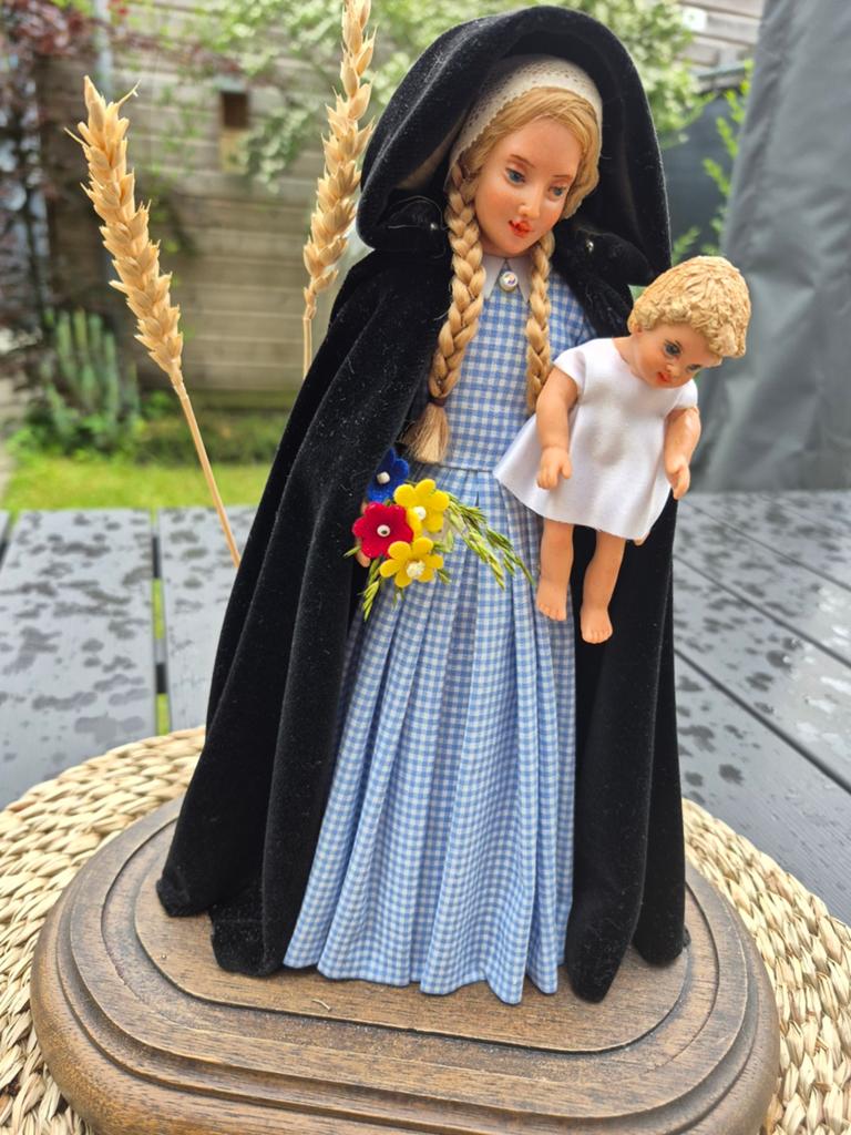 Vintage moeder Maria met kindje Jesus, Ophalen of Verzenden, Gebruikt