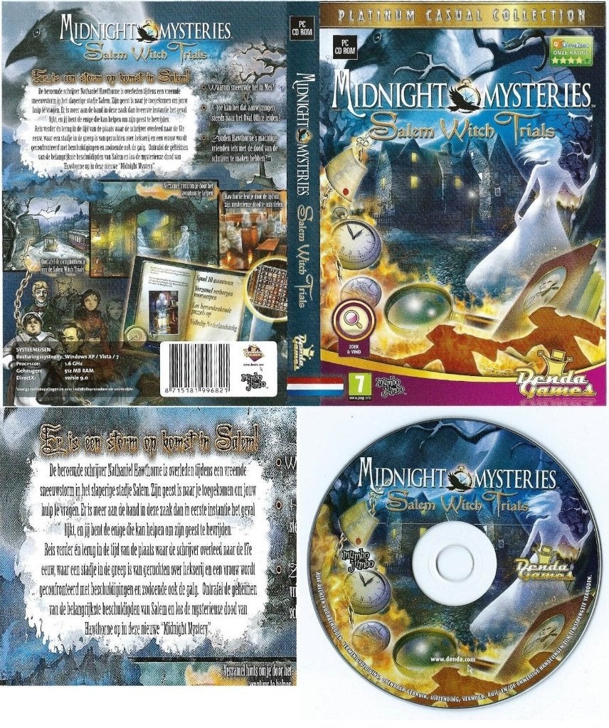denda games midnight mysteries salem, Puzzel en Educatief, 1 speler, Ophalen of Verzenden, Zo goed als nieuw