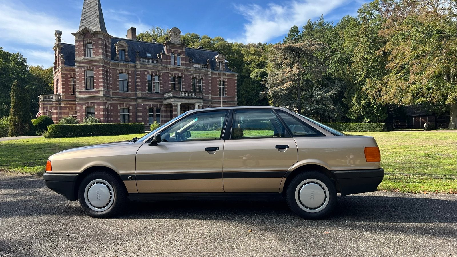 Audi 80 1.8s LPG laatste Wegenbel.vrij, 85ct tanken, Automaat, Stof, Beige, 1760 cc