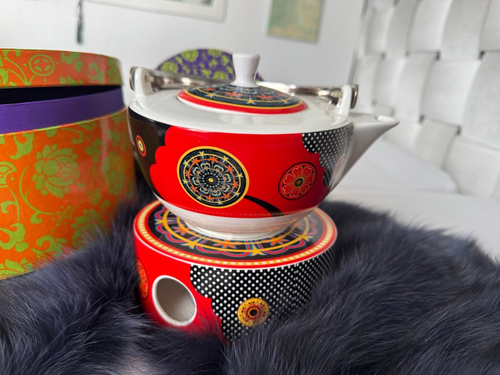 Ritzenhoff My Lian theepot met theelicht en geschenkdoos, Overige merken, Ophalen of Verzenden, Zo goed als nieuw, Theepot