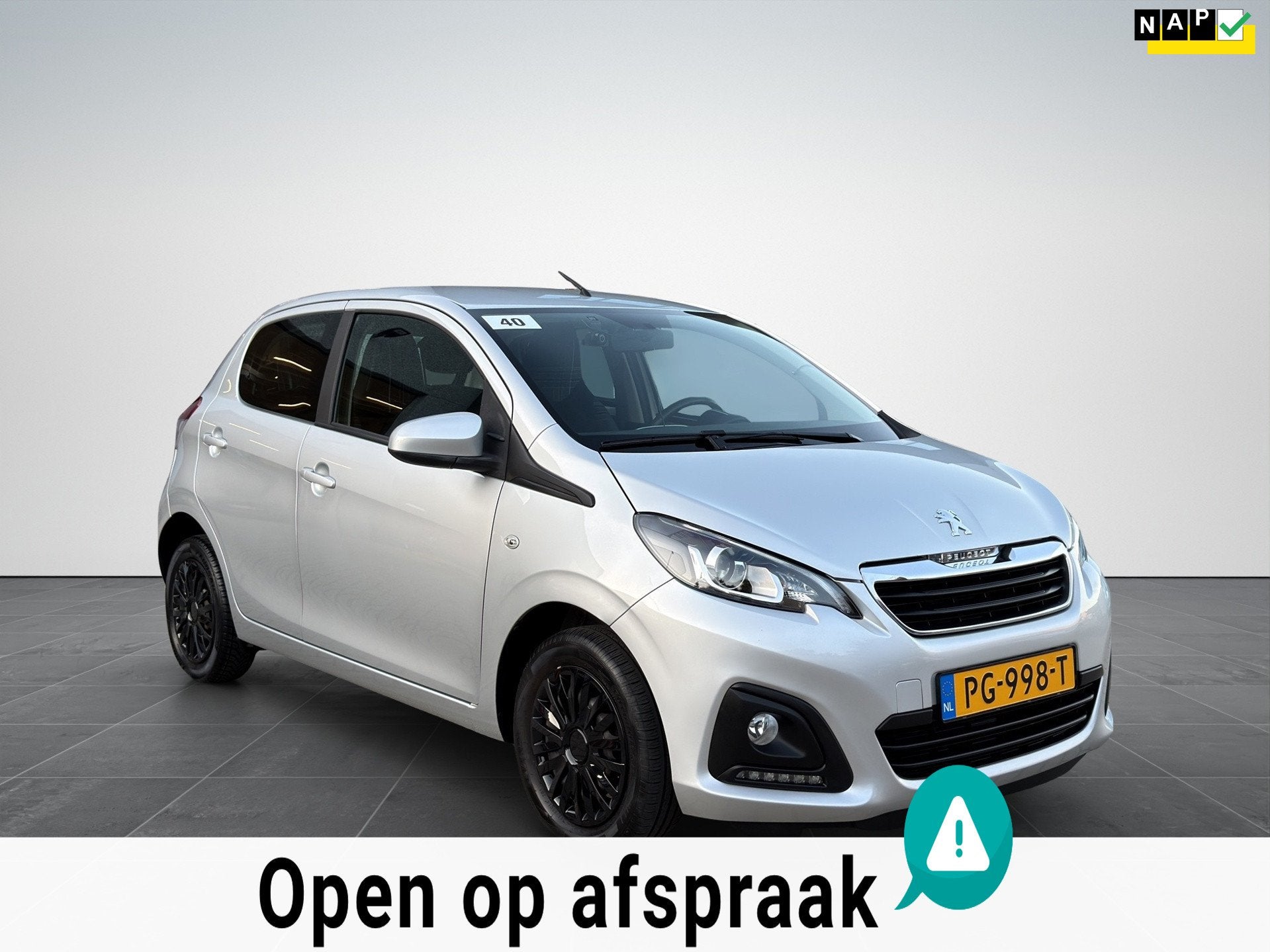 Peugeot 108 1.0 e-VTi Active Airco|Trekhaak|NAP, Voorwielaandrijving, Gebruikt, Euro 6, 4 stoelen