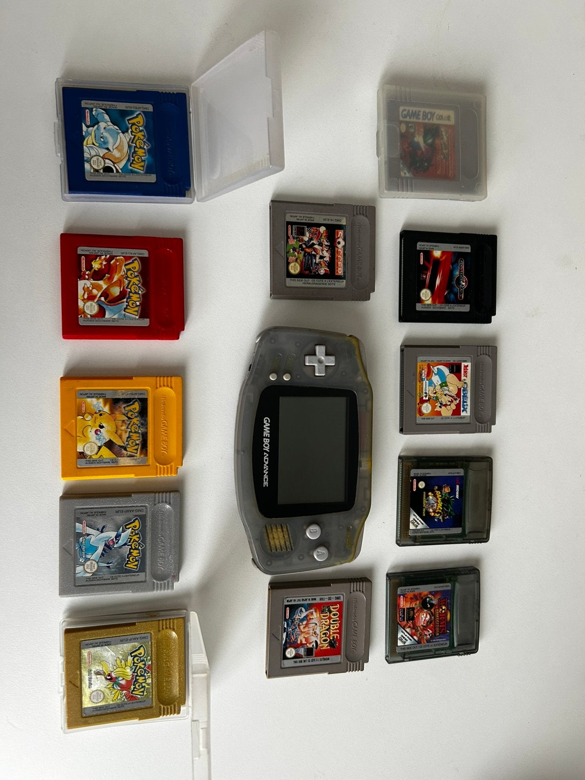 Gameboy advance nintendo met pokemon spellen, Spelcomputers en Games, Spelcomputers | Nintendo Game Boy, Verzenden, Zo goed als nieuw