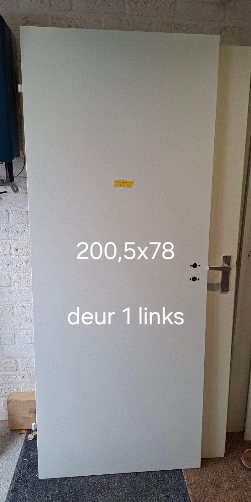 Meerdere gespoten witte binnendeuren opdek, Ophalen, Minder dan 80 cm, Binnendeur, Zo goed als nieuw